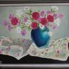 3119  "Mixed Flowers in Blue Vase" 18" x 24" oil on canvas $350.00 framed