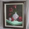 3111 "Red Day Lilies" 16 x 20 oil on canvas $250.00 framed