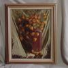 3113  "Chinese Lanterns in Red Vase" 16" x 20" oil on canvas $250.00 framed
