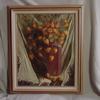 3113  "Chinese Lanterns in Red Vase" 16" x 20" oil on canvas $250.00 framed