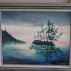 3151  "Sunset Lake of the Woods" oil on canvas 16" x 20" $250.00 framed