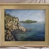 3170 "Gooseberry State Park Shoreline" oil on canvas 16 x 20 $250.00 framed