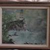 3158 "Split Rock Lighthouse in Fog" oil on canvas 16 x 20 $250.00 framed