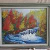 3177  "Autumn Stream" 16 x 20 oil on canvas $250.00 framed