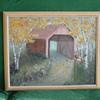 3179 "Covered Bridge with a Buck" 16 x 20 oil on canvas $250.00 framed