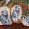 Here are three cat portraits, shown as a group.
