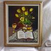 3166  "Easter Still Life" 16 x 20 oil on canvas $250.00 framed