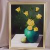 3161 "Yellow Roses and Pear" 18 x 24 oil on canvas $350.00 framed